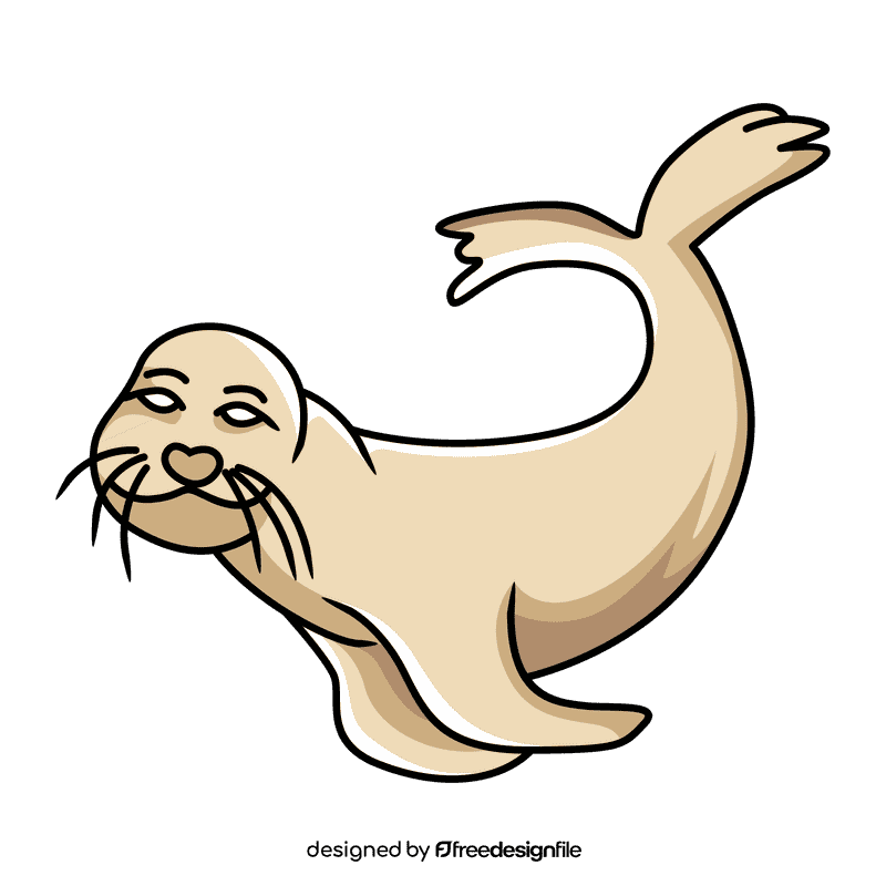 Sealion interaction clipart