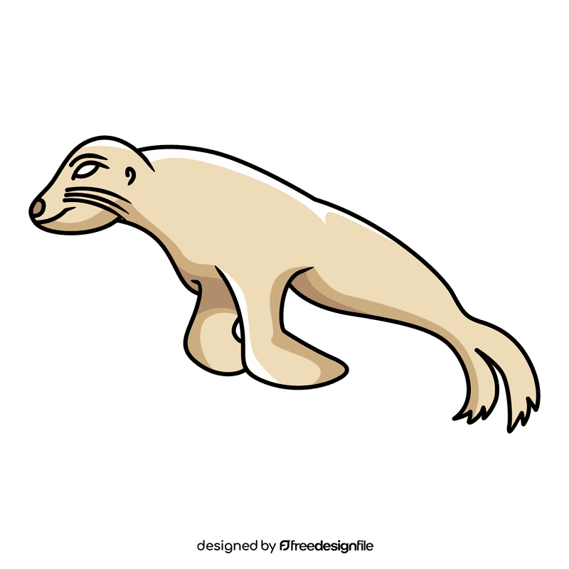 Sealion jump clipart