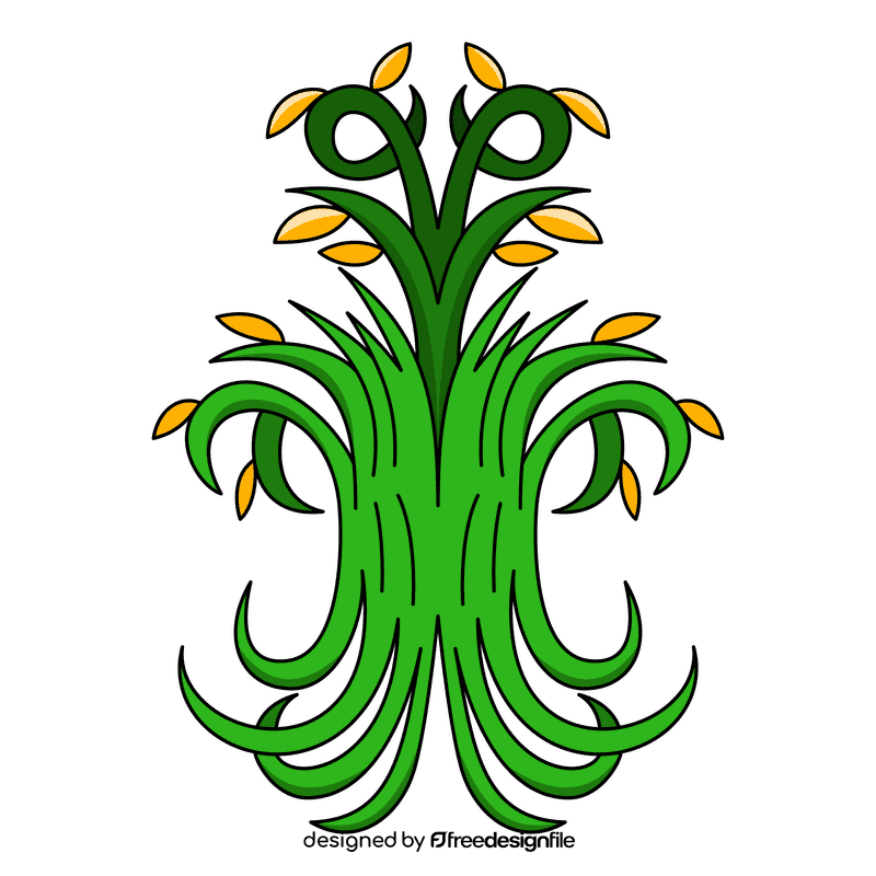 Tree Of Life Green Grass clipart