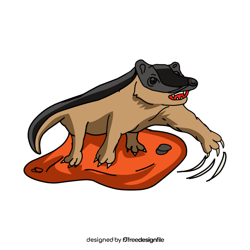 Badger Attack clipart