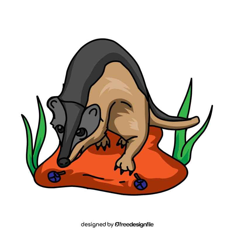 Badger Find Eat clipart