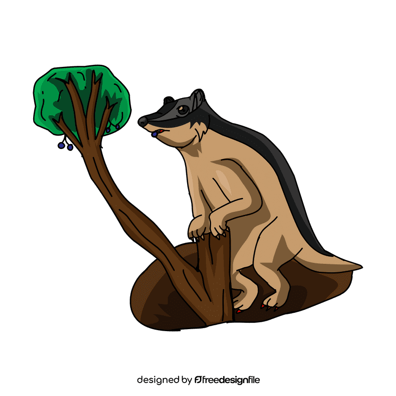 Badger Get Fruit clipart