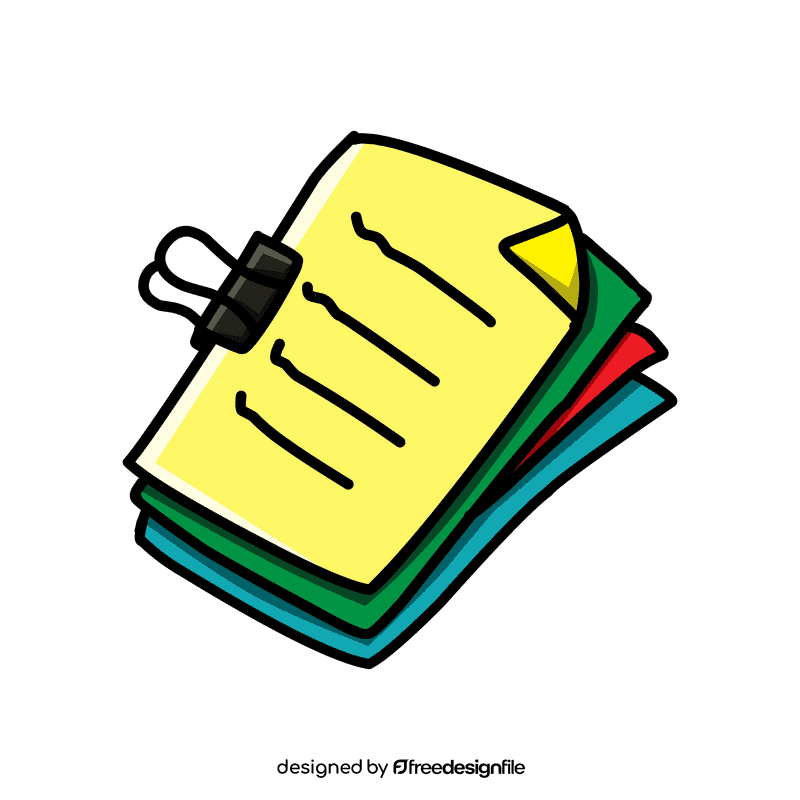 Binder clip clipart