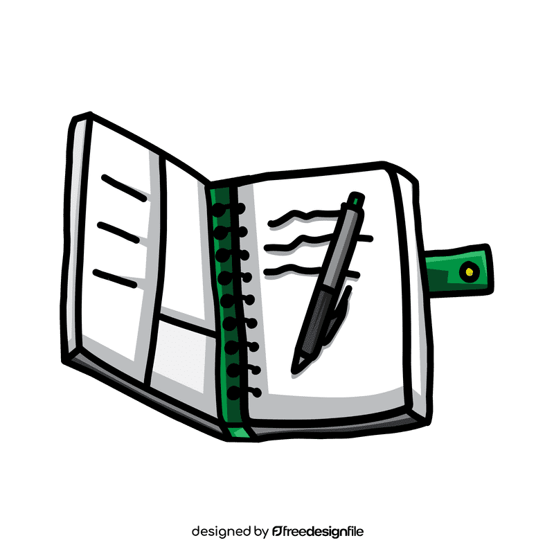 Binder Diary clipart