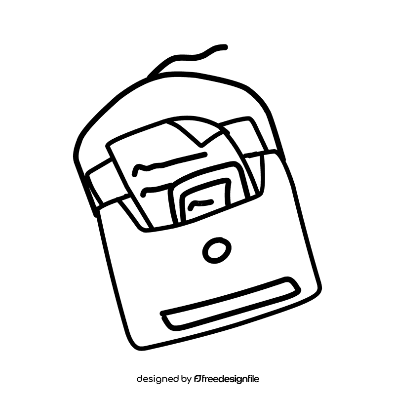 Binder Envelope black and white clipart