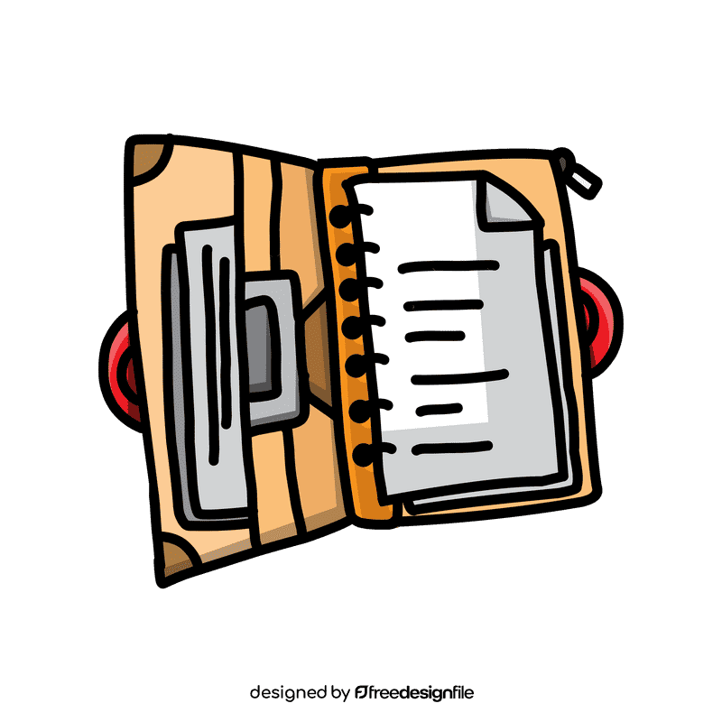 Binder Zipped clipart