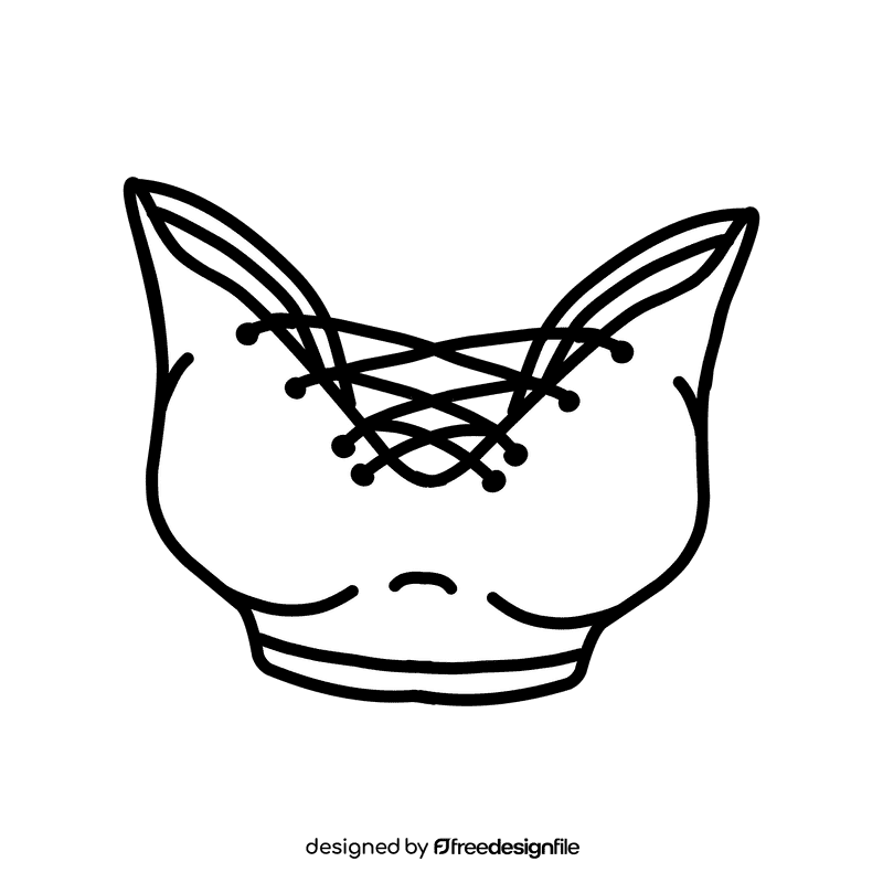 Bra Cage black and white clipart