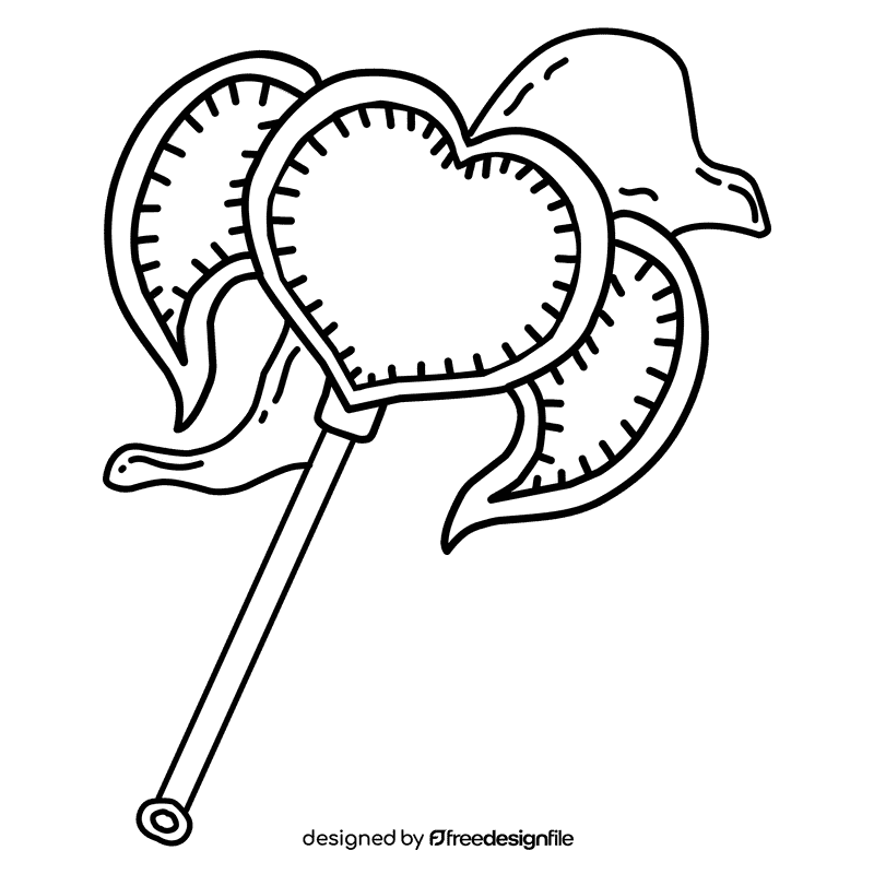 Bubble Wand Angel black and white clipart