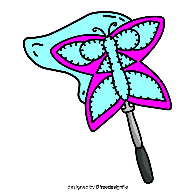 Bubble Wand Butterfly clipart
