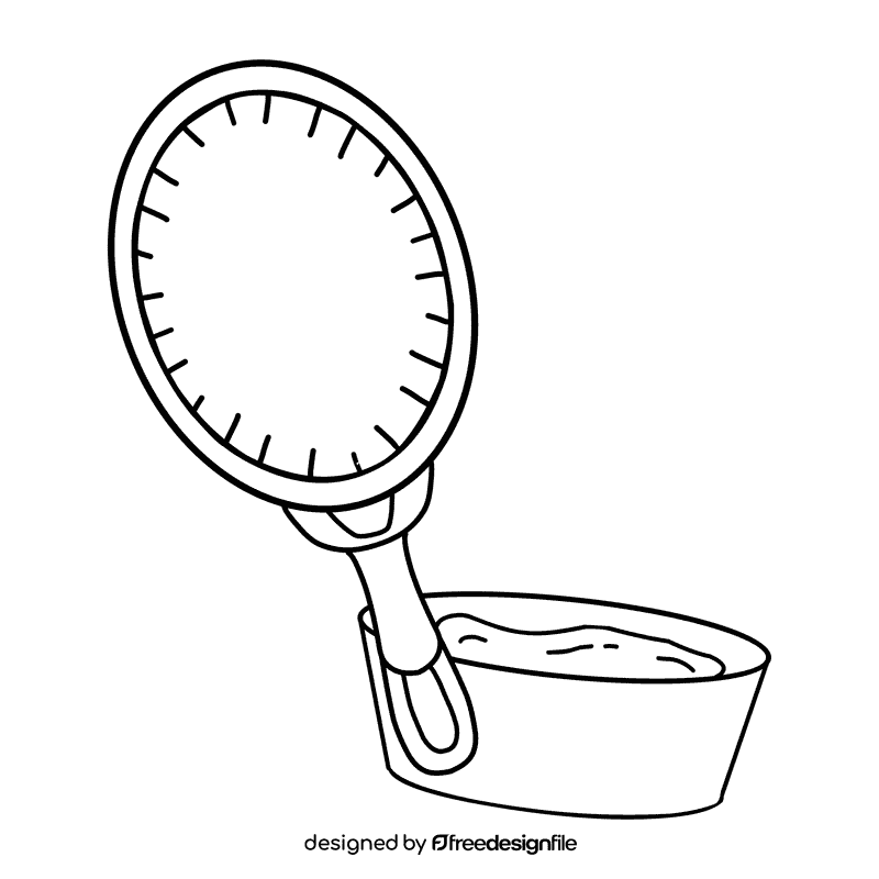 Bubble Wand Large black and white clipart