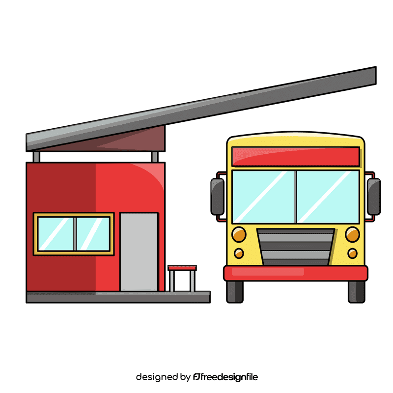 Bus Stop Bus Station clipart