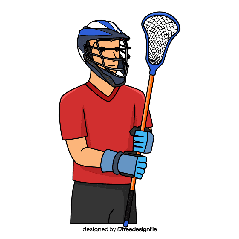 Lacrosse Player Man clipart
