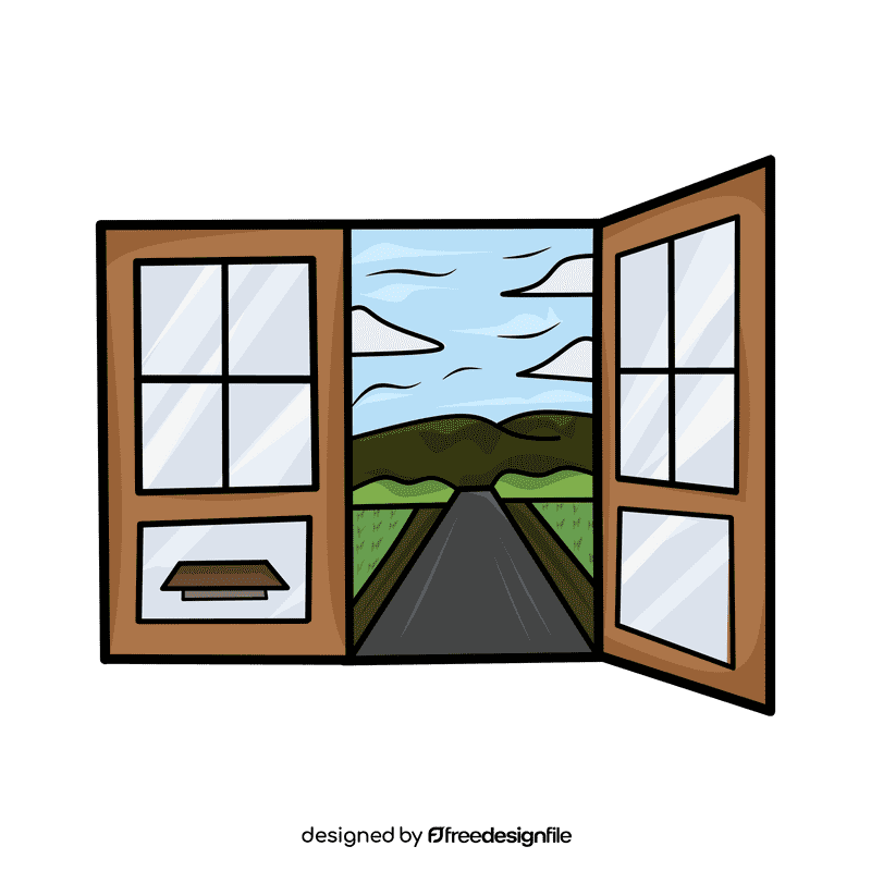 Open door Double Door clipart