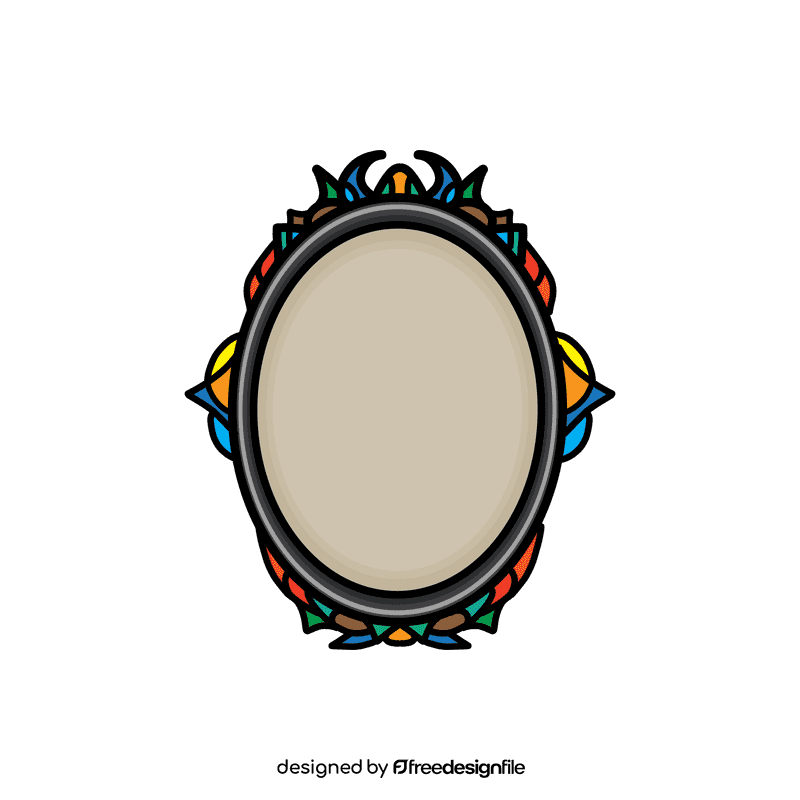 Photo Frame Oval clipart