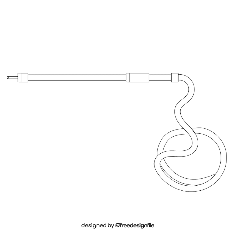 Pressure washer lances washer black and white clipart