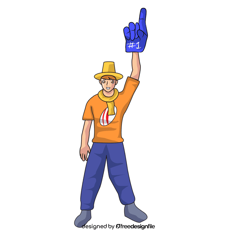 Rugby Fans clipart