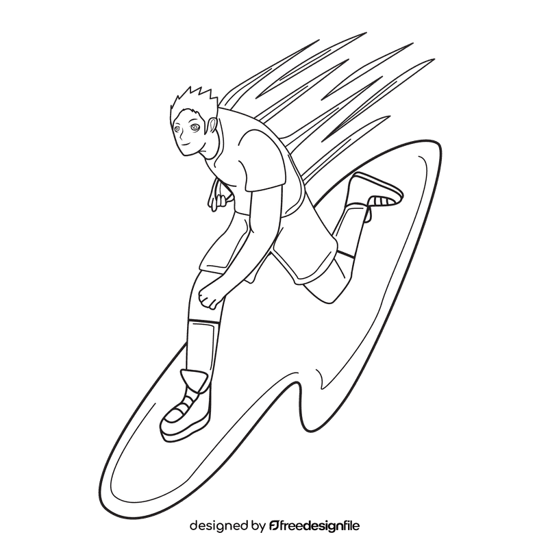 Rugby Run Score black and white clipart