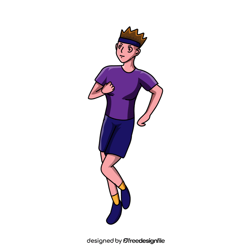 Runner Confident clipart