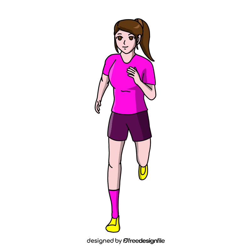 Runner Happy clipart