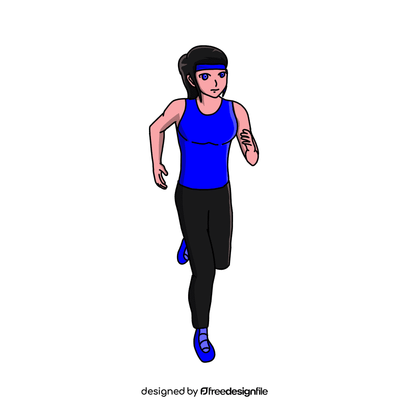 Runner Serious clipart