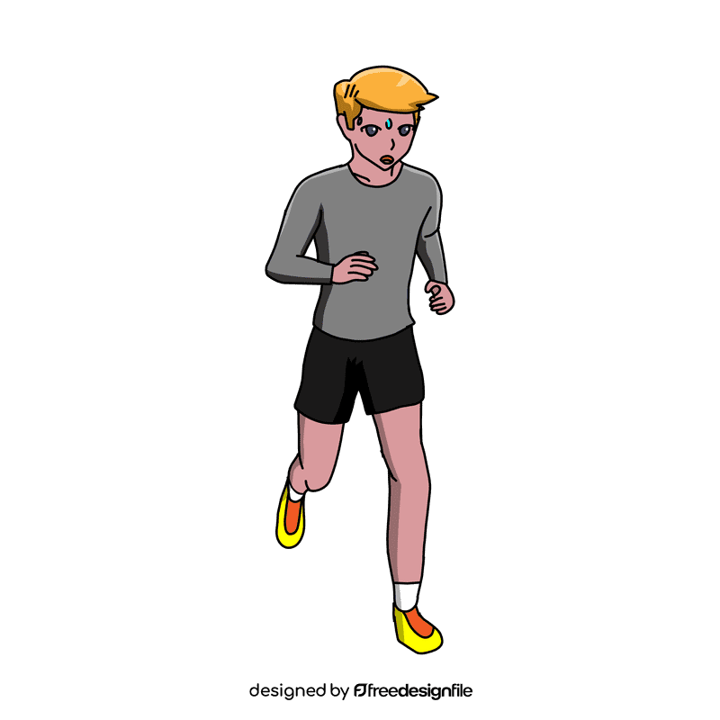 Runner Tired clipart