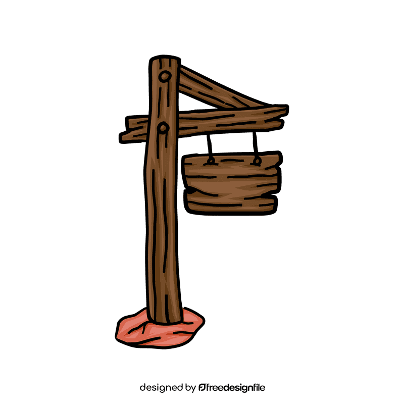 Sign Wood Hanging clipart