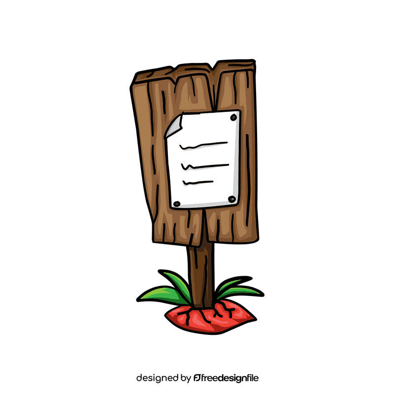Sign Wood Paper clipart
