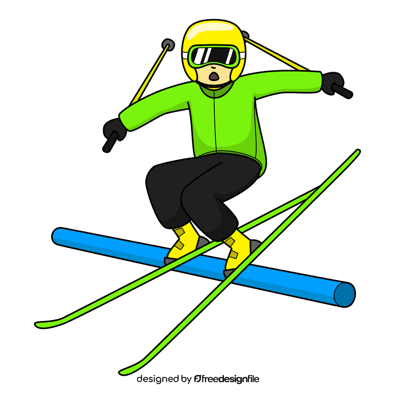 Skiing Freestyle clipart