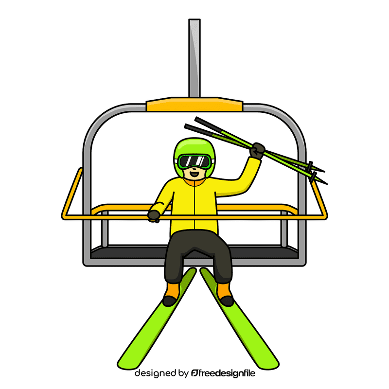 Skiing Ski Lift clipart