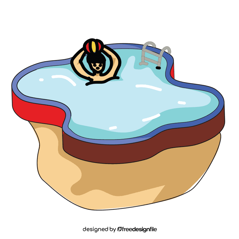 Swimming pool ball clipart