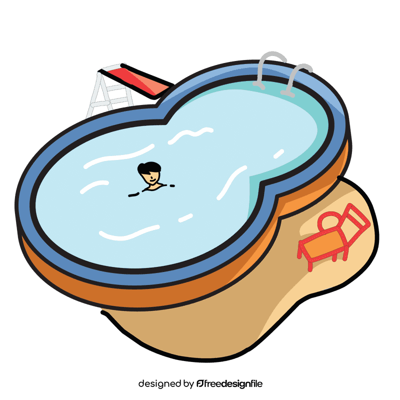 Swimming pool stay clipart