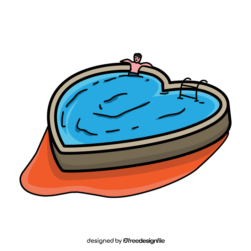 Swimming pool Heart Pool clipart