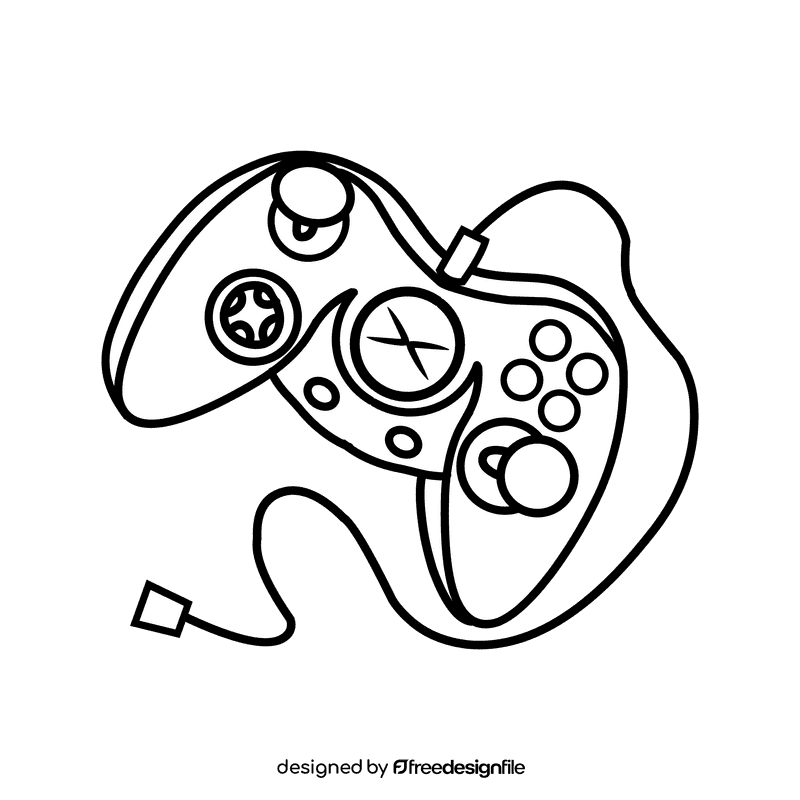 Xbox Original Xbox black and white clipart