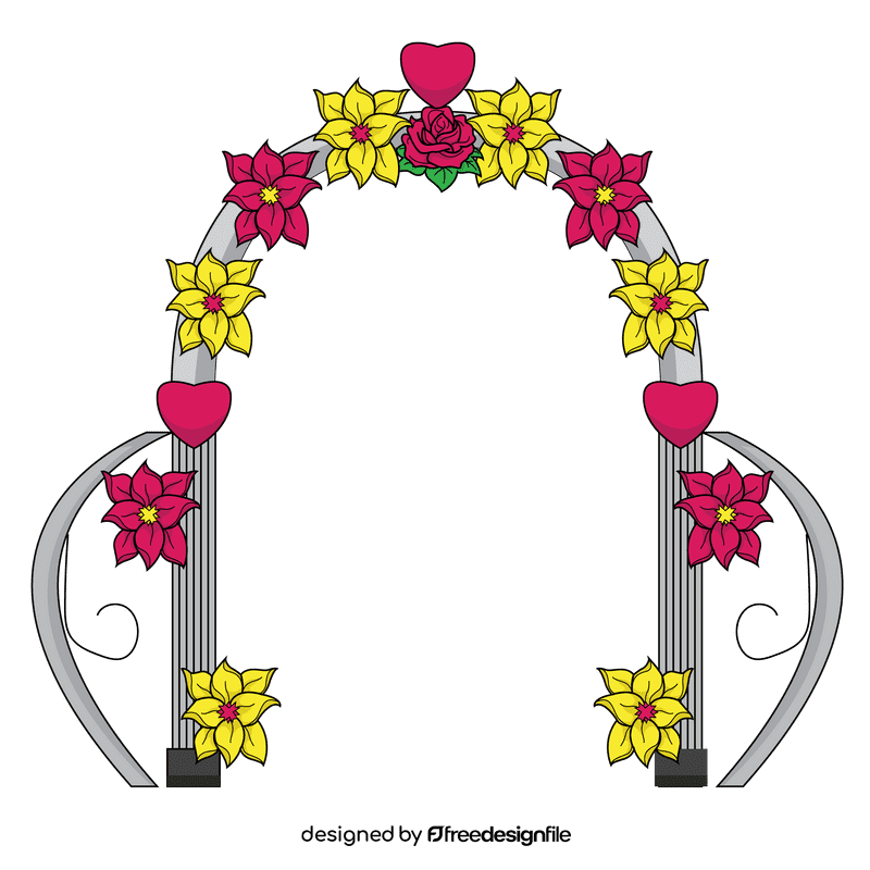 Wedding arch clipart