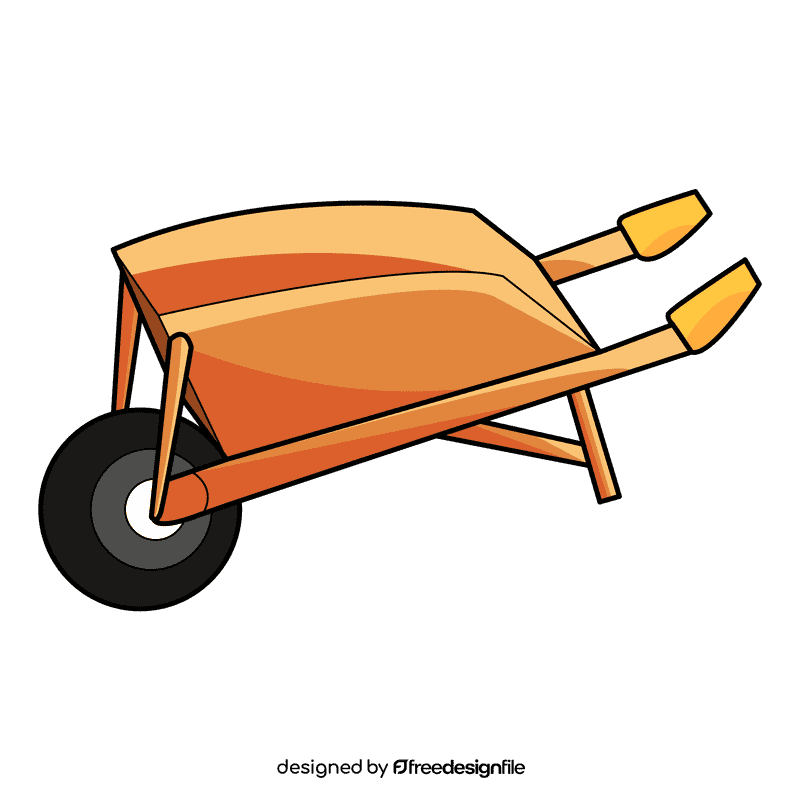Wheelbarrow vintage clipart