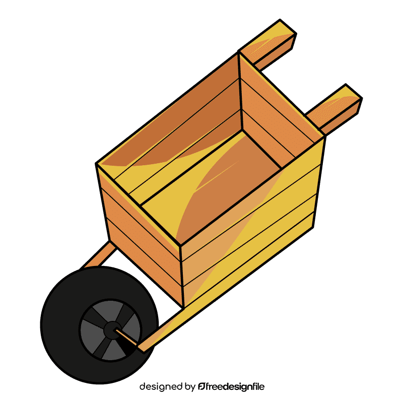 Wheelbarrow wood clipart