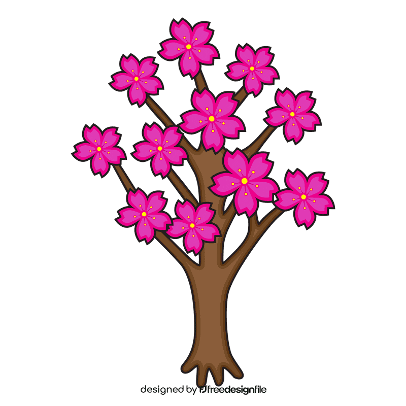 Cherry blossom Beautiful Tree clipart