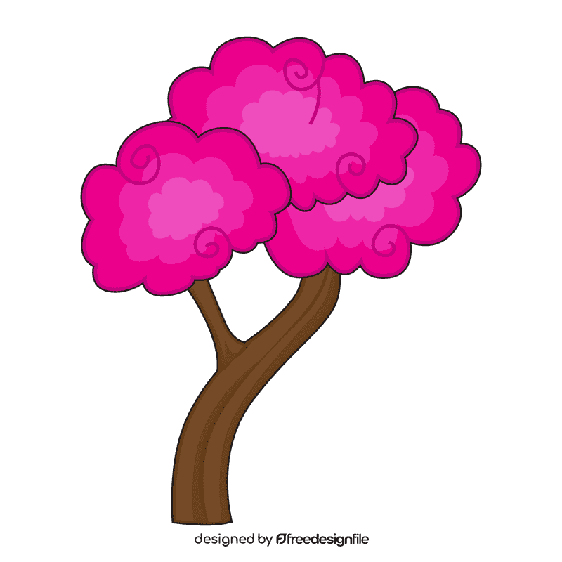 Cherry blossom Cute Tree clipart