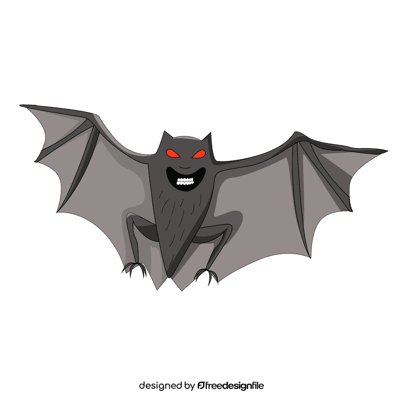 Creepy bat clipart