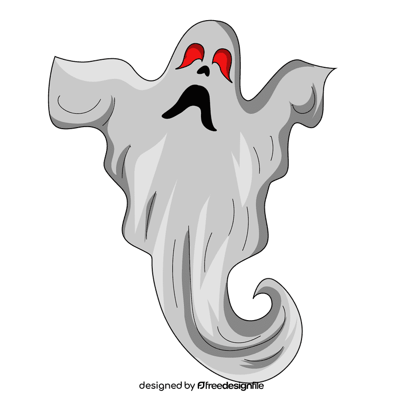 Creepy ghost clipart