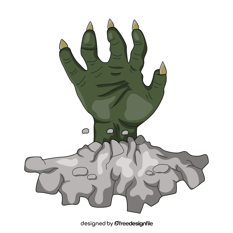 Creepy hand clipart