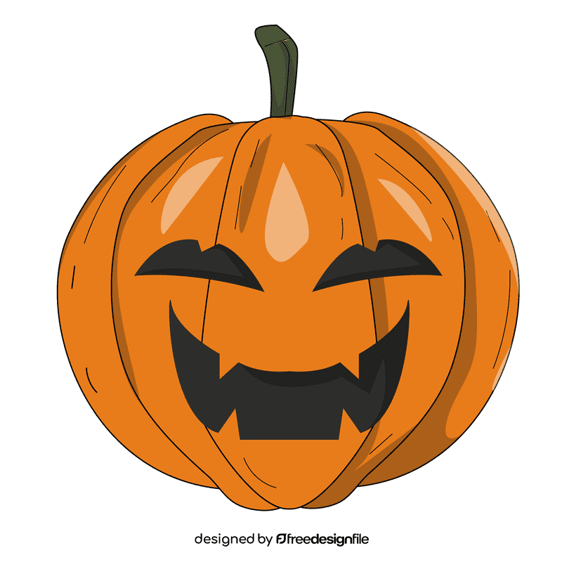 Creepy pumpkin clipart