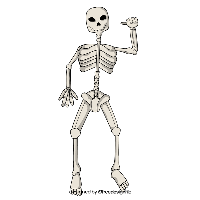 Creepy skull clipart