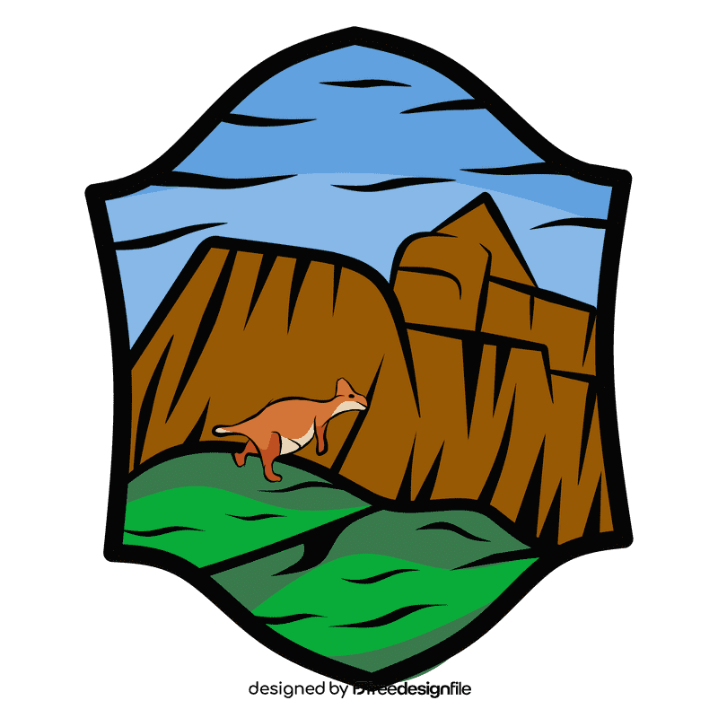 Desert kangaroo clipart
