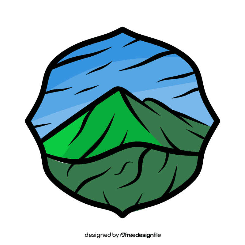 Desert mountain clipart
