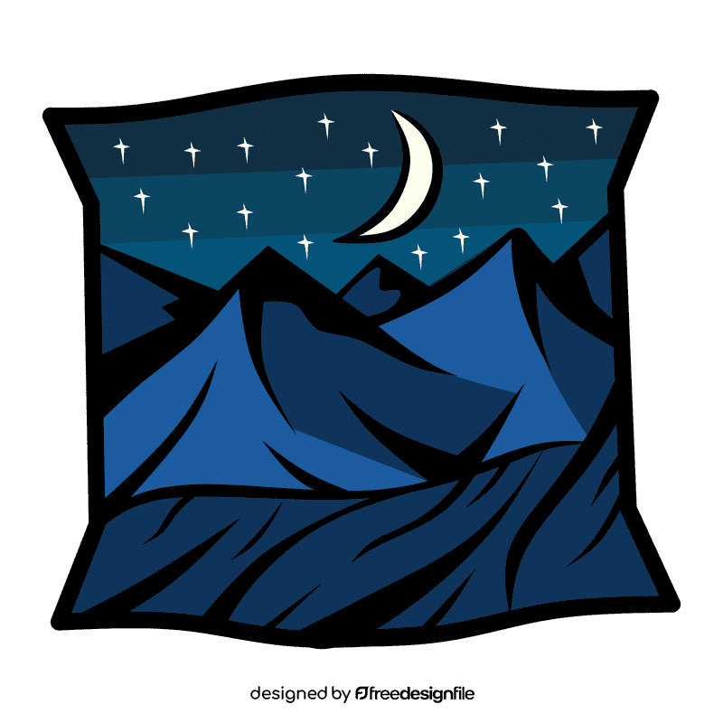 Desert night clipart