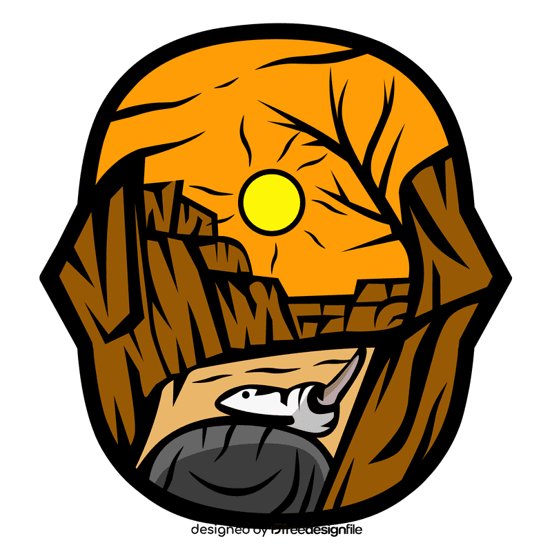 Desert skull clipart