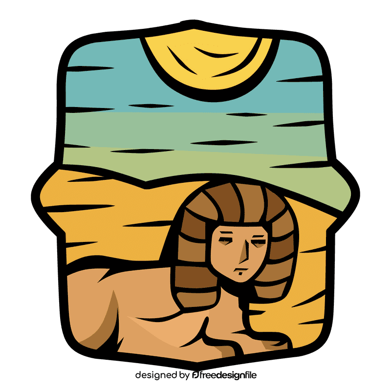 Desert sphinx clipart