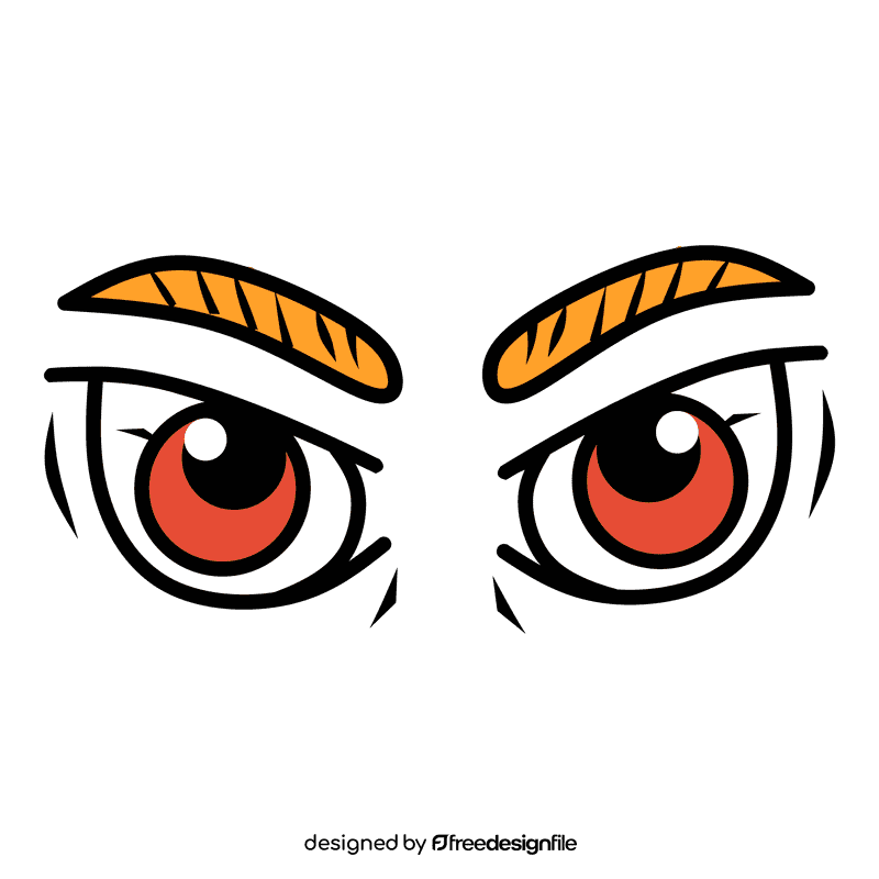Eyes Cartoon Angry clipart