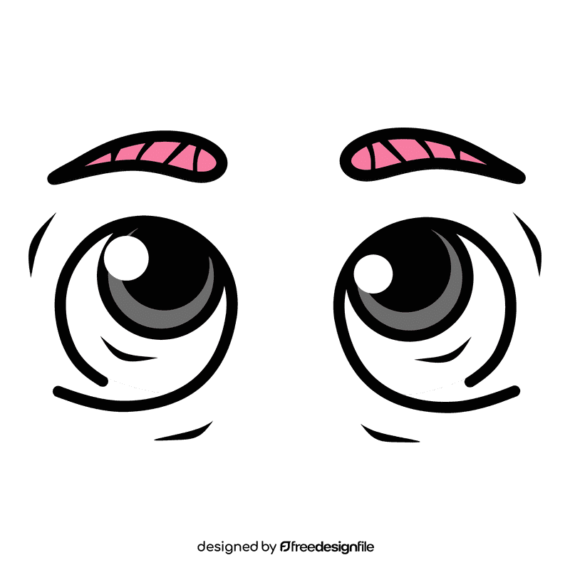 Eyes Cartoon Look Up clipart